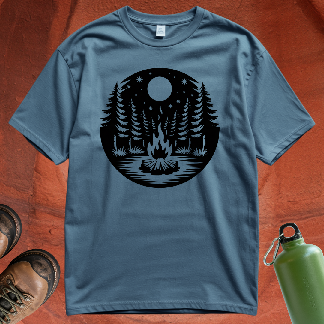 Night Sky Campfire - T Shirt