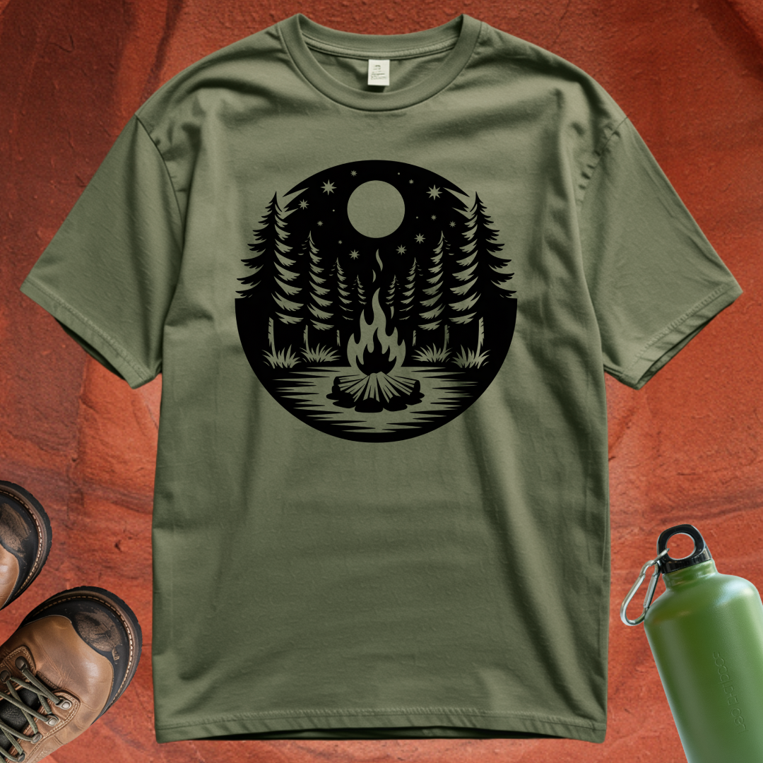 Night Sky Campfire - T Shirt