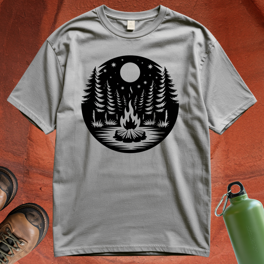 Night Sky Campfire - T Shirt