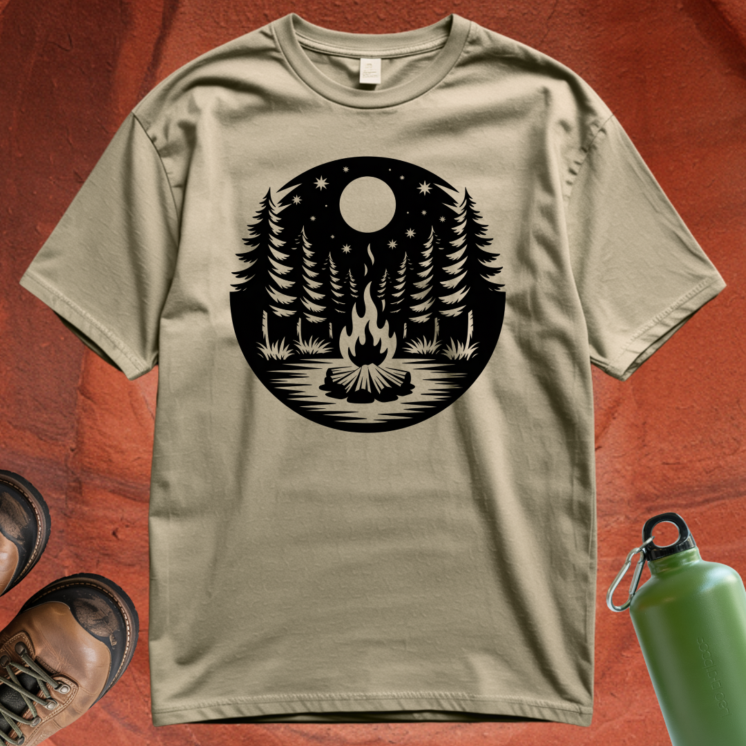 Night Sky Campfire - T Shirt