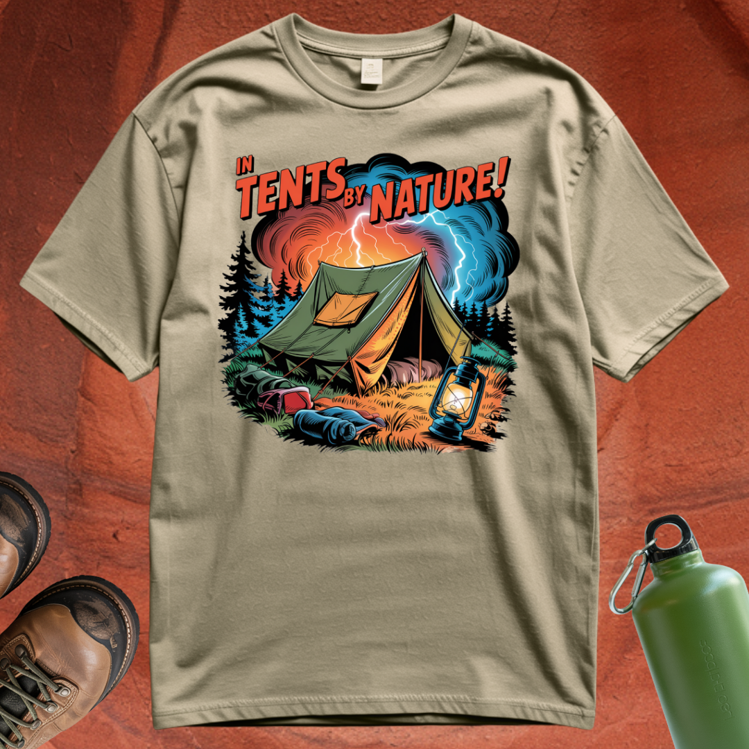'In Tents By Nature' - T Shirt