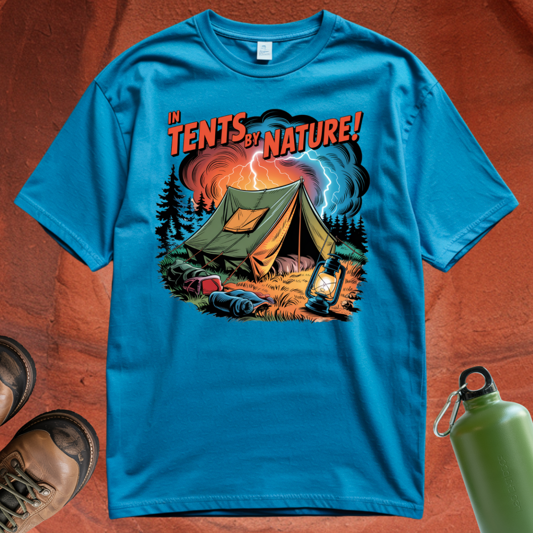 'In Tents By Nature' - T Shirt