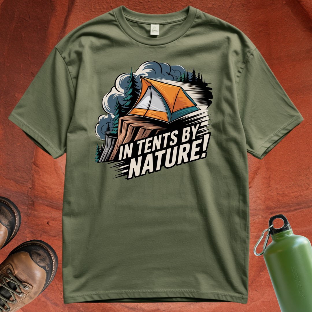 'In Tents By Nature' - T Shirt