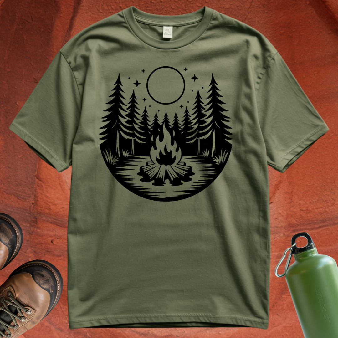 Night Sky Campfire - T Shirt