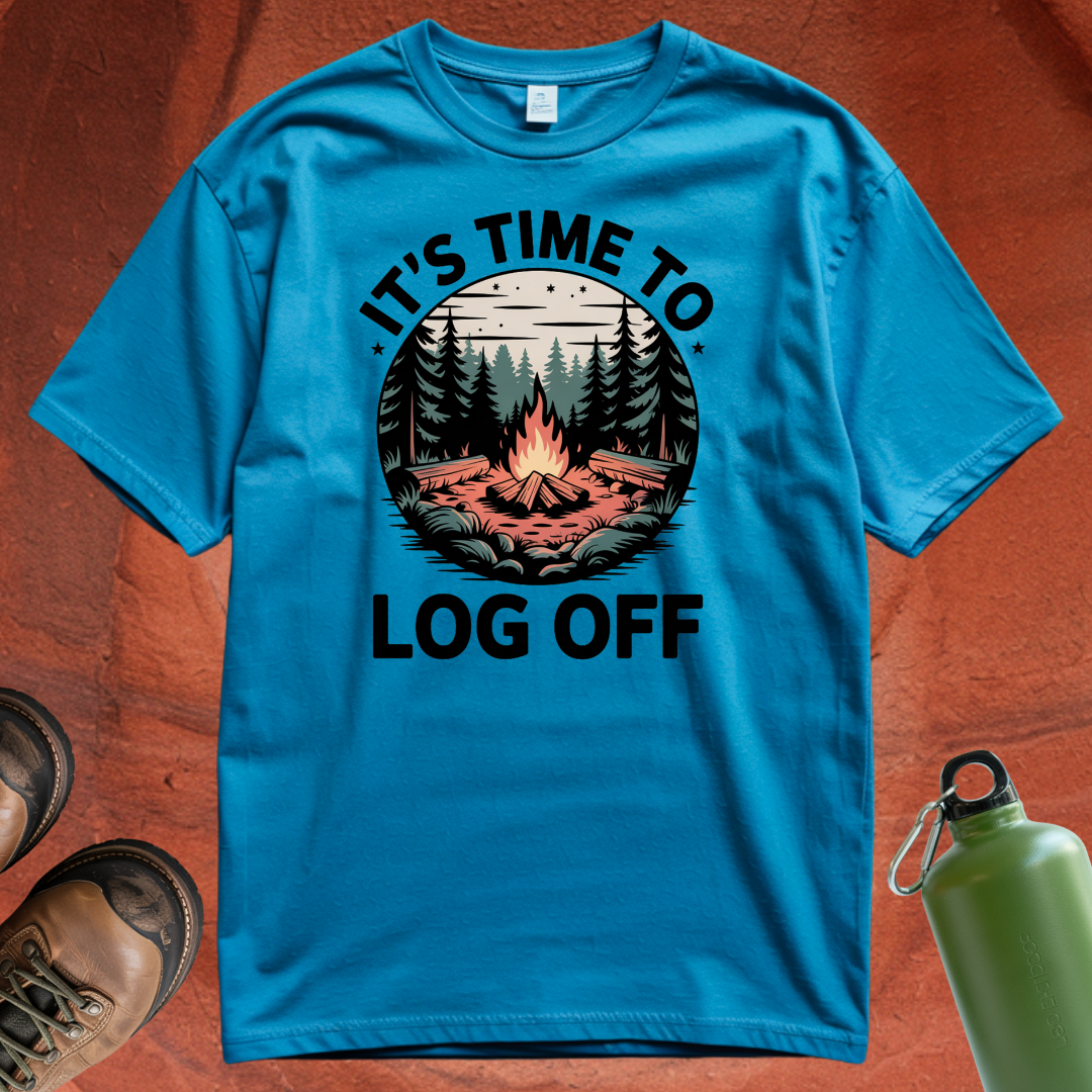 'It's Time to Log Off' - T Shirt