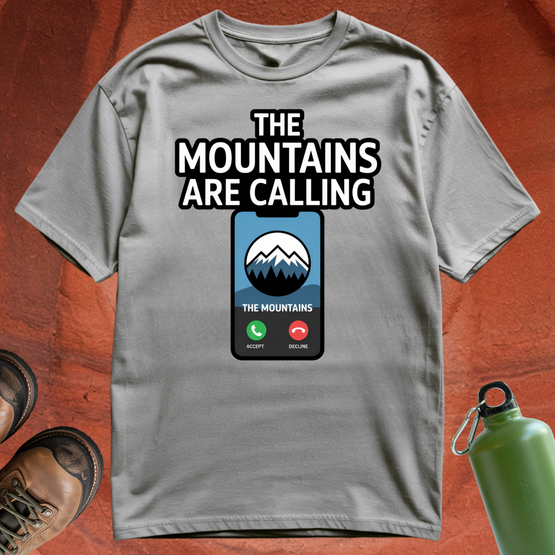 'The Mountains are Calling' - T Shirt
