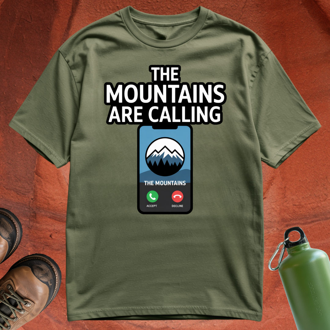 'The Mountains are Calling' - T Shirt
