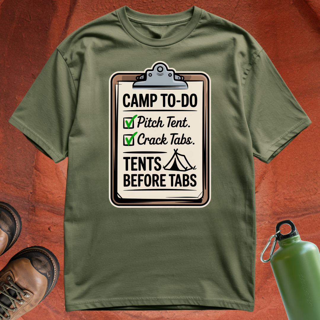 Tents Before Tabs - T Shirt