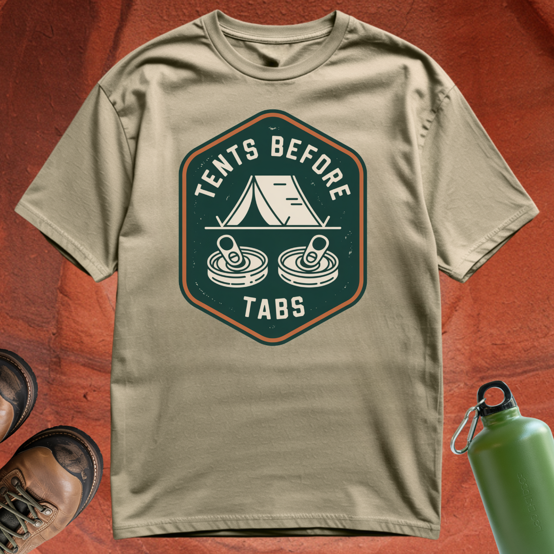 Tents Before Tabs - T Shirt