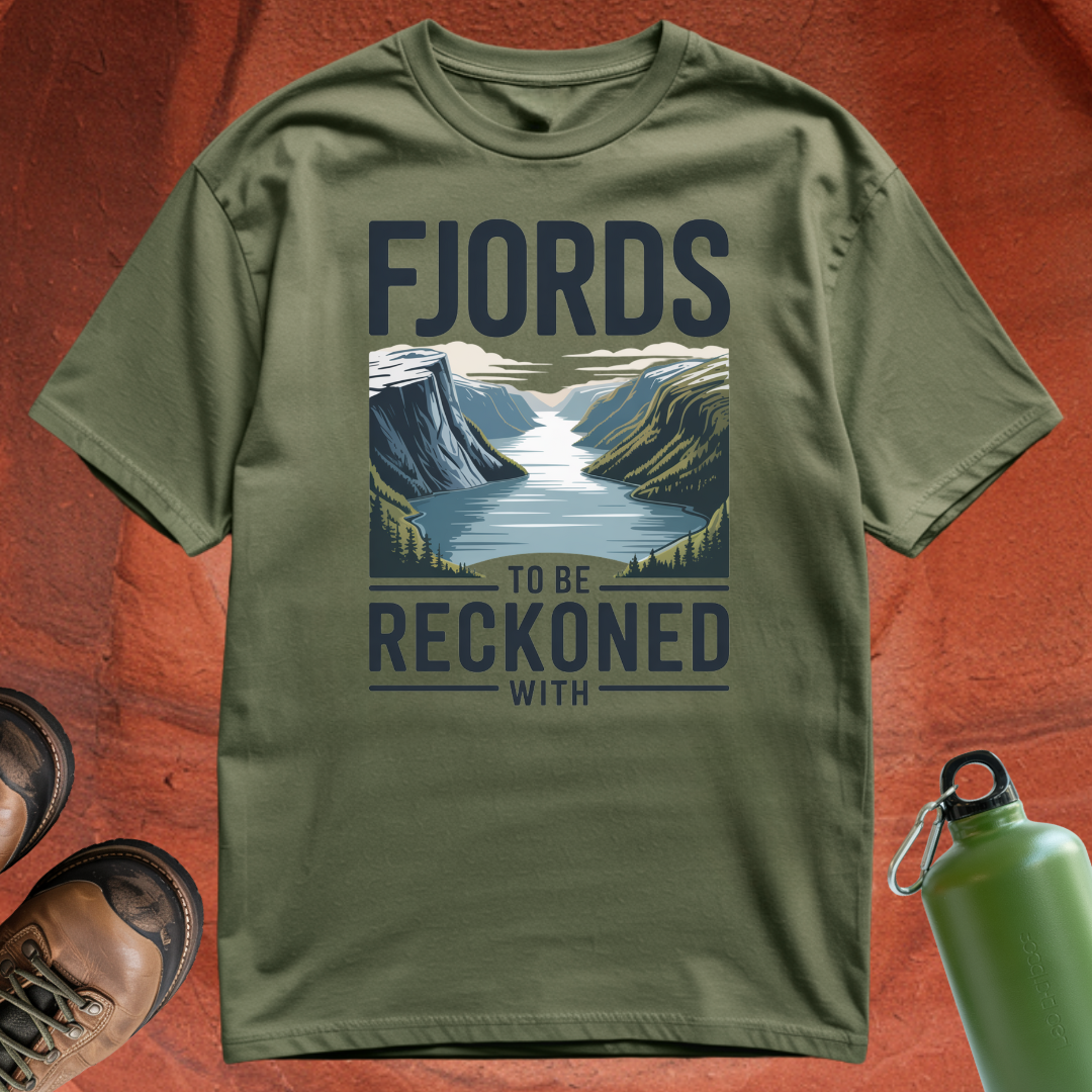 'Fjords To Be Reckoned With' - T Shirt