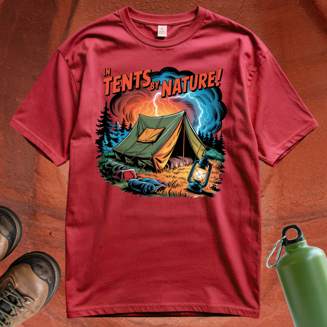 'In Tents By Nature' - T Shirt