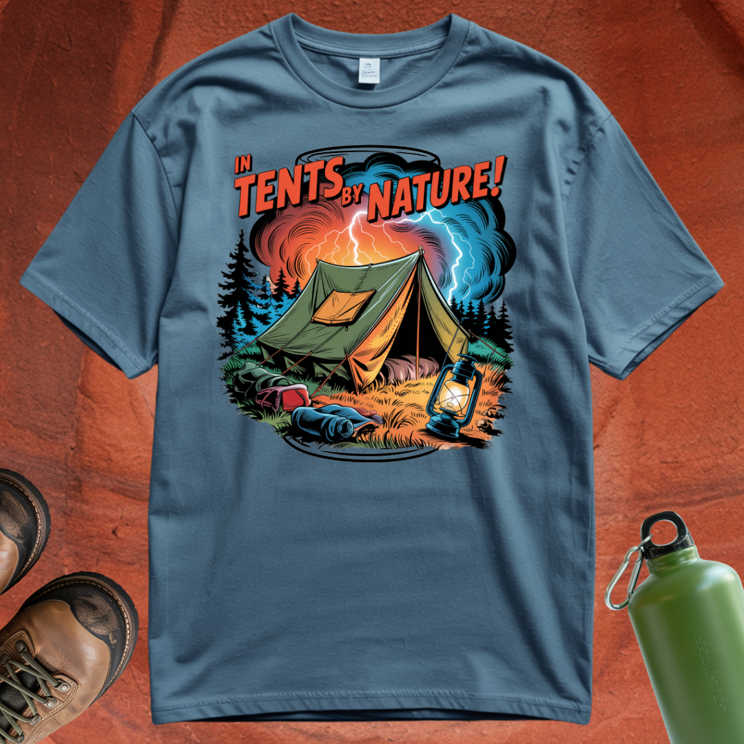 'In Tents By Nature' - T Shirt