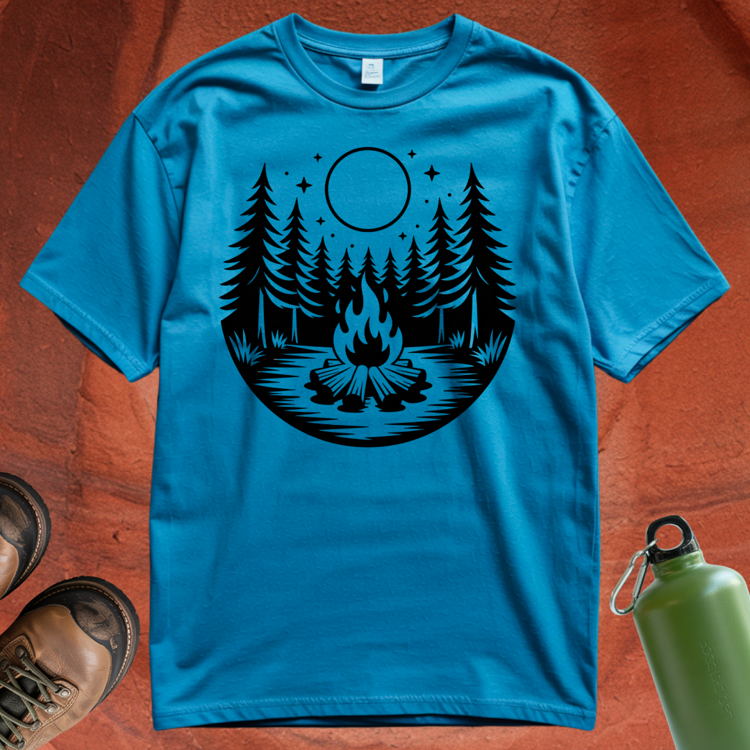 Night Sky Campfire - T Shirt