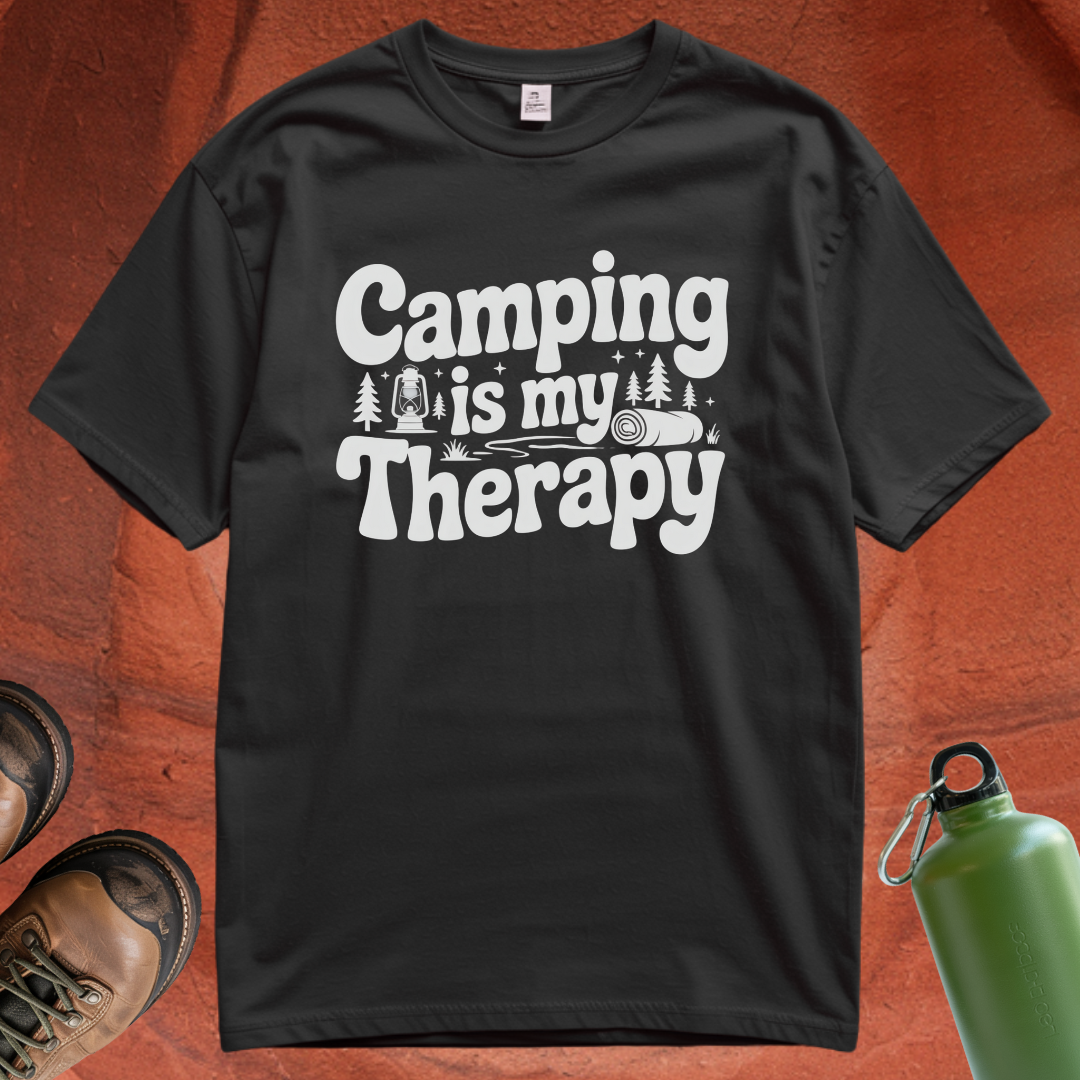 'Camping is my Therapy' T Shirt