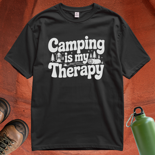 'Camping is my Therapy' T Shirt