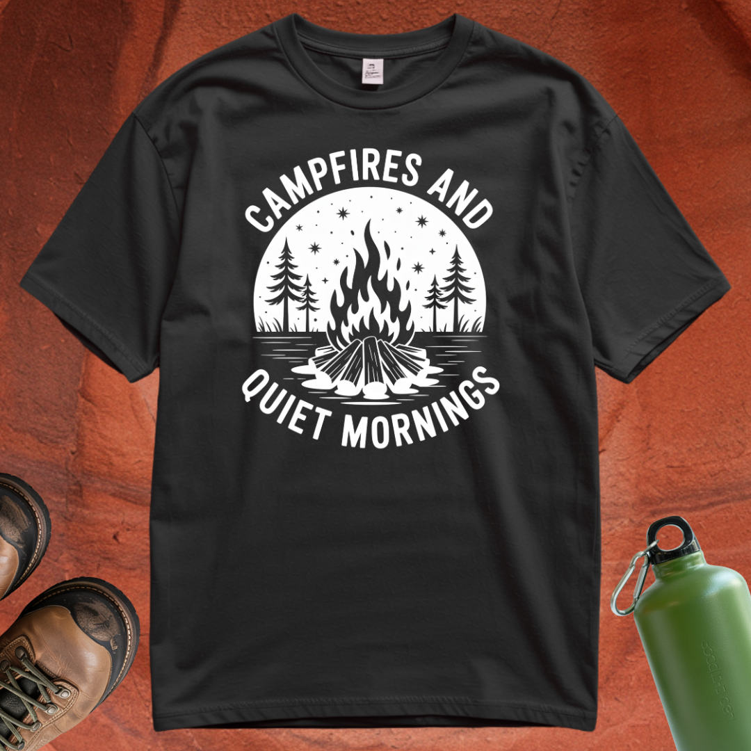 'Campfires and Quiet Mornings' T Shirt