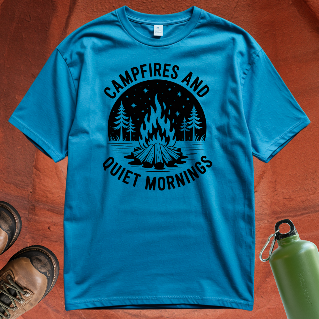 'Campfires and Quiet Mornings' T Shirt
