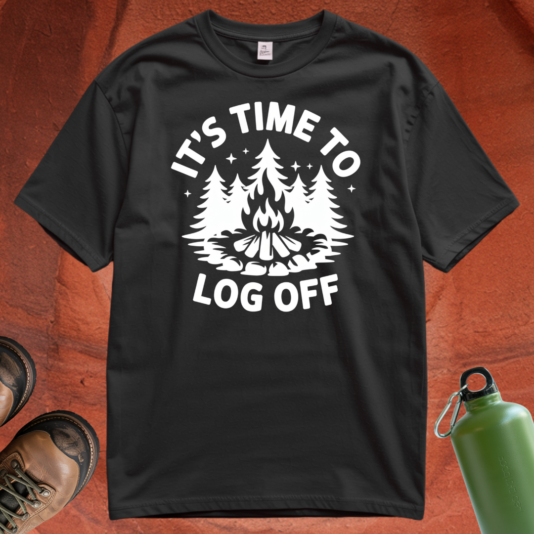 'It's Time to Log Off' - T Shirt
