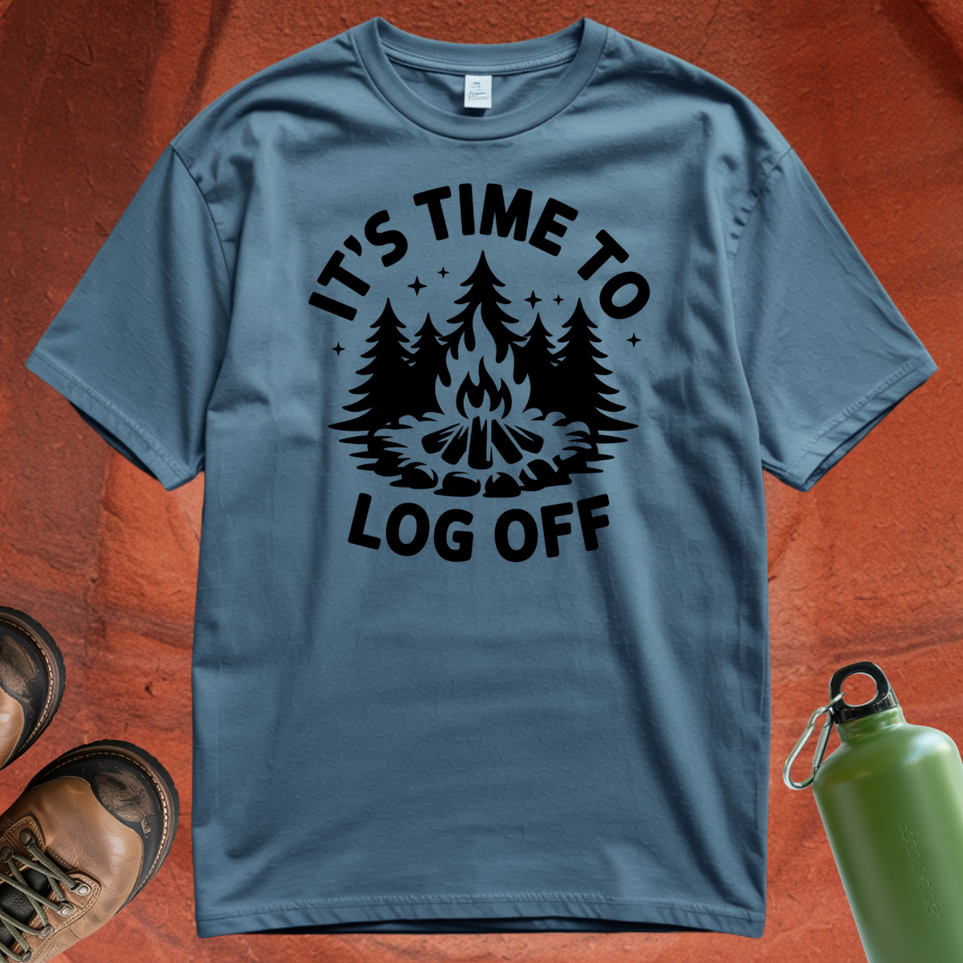 'It's Time to Log Off' - T Shirt