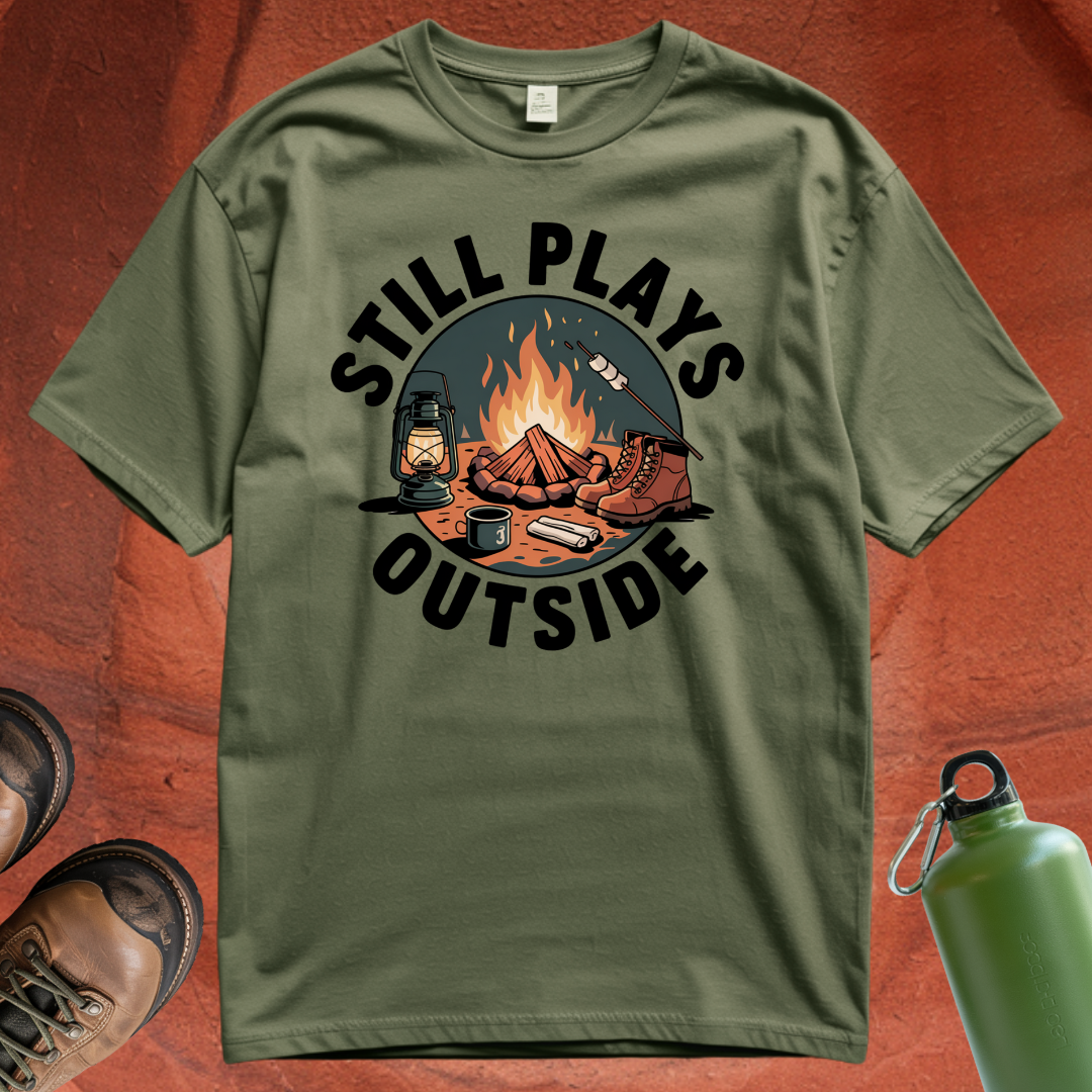'Still Plays Outside' - T Shirt