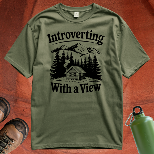'Introverting with a View' - T Shirt