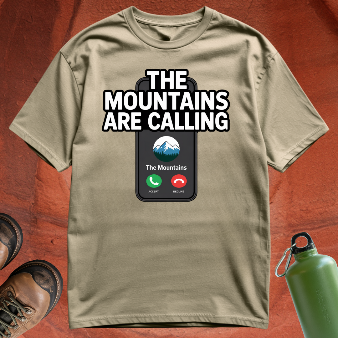 'The Mountains are Calling' - T Shirt