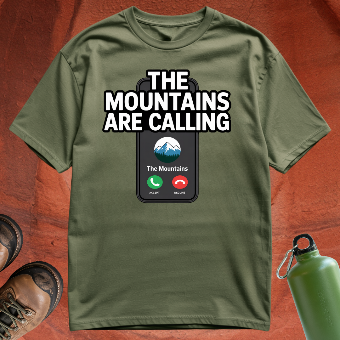 'The Mountains are Calling' - T Shirt