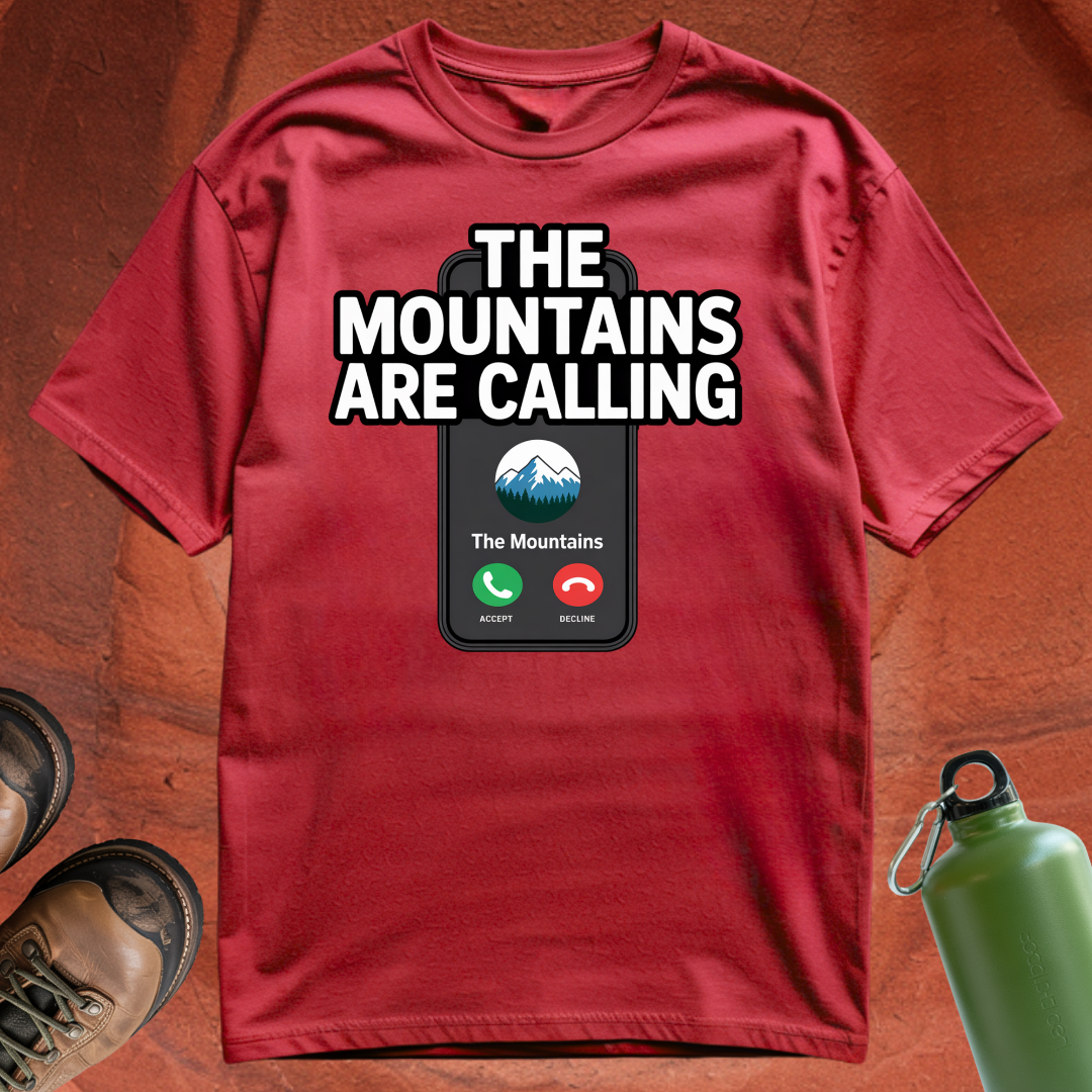 'The Mountains are Calling' - T Shirt