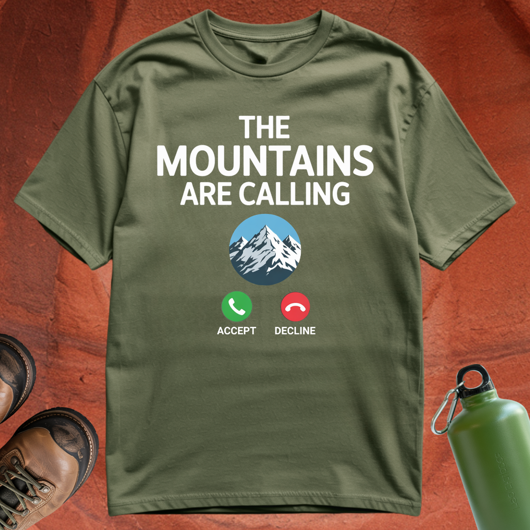'The Mountains are Calling' - T Shirt