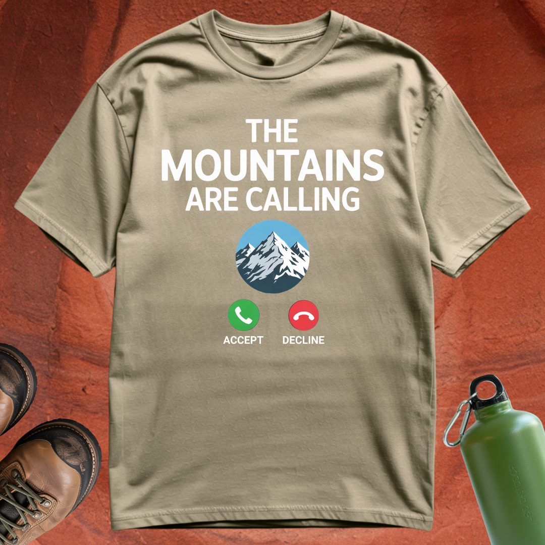'The Mountains are Calling' - T Shirt