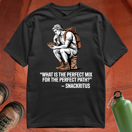 'What is the perfect mix for the perfect path - Snackritus' - T Shirt