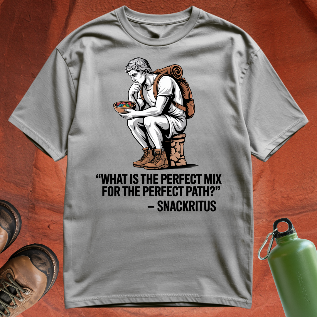 'What is the perfect mix for the perfect path - Snackritus' - T Shirt
