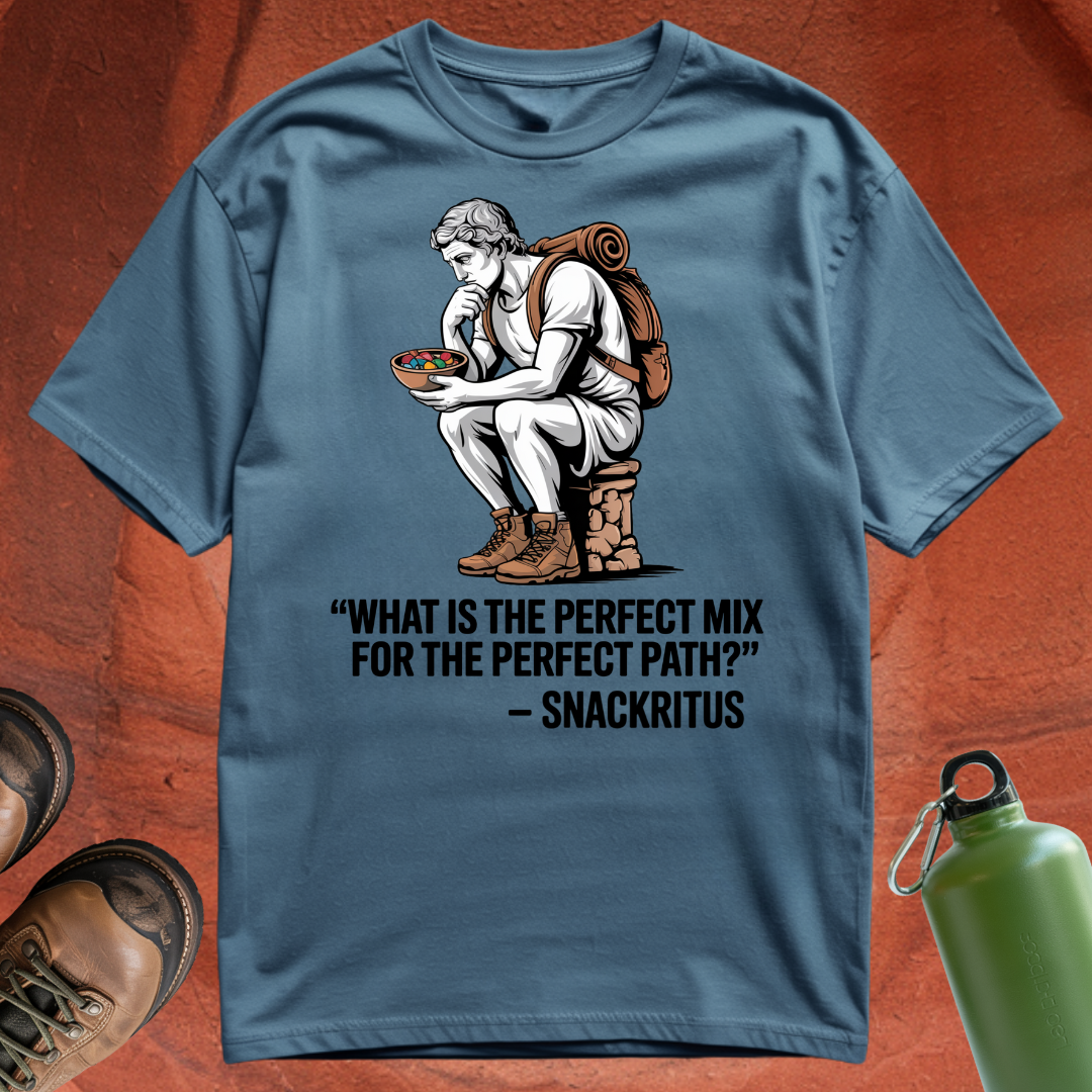 'What is the perfect mix for the perfect path - Snackritus' - T Shirt