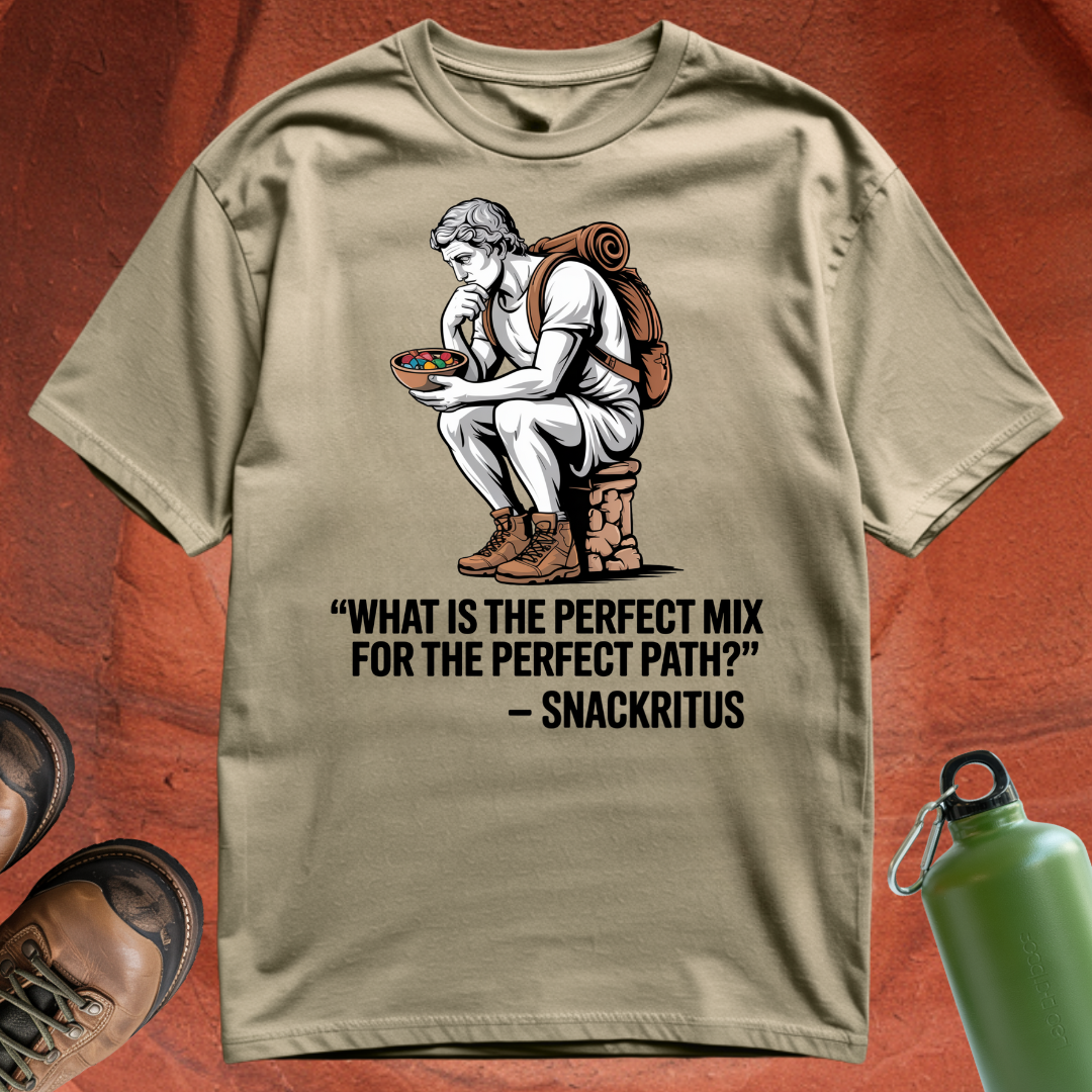 'What is the perfect mix for the perfect path - Snackritus' - T Shirt