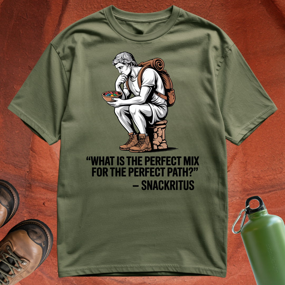 'What is the perfect mix for the perfect path - Snackritus' - T Shirt