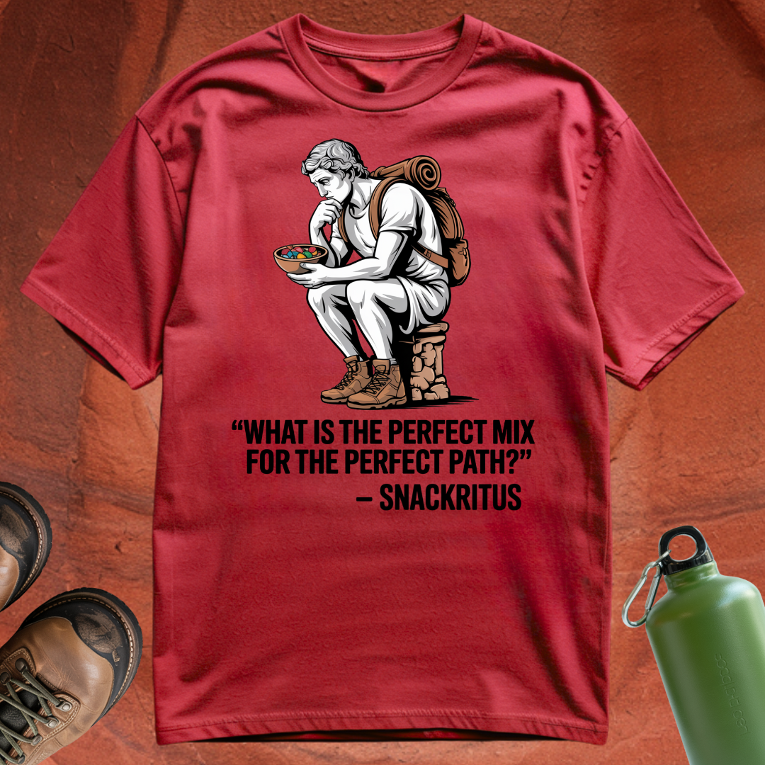 'What is the perfect mix for the perfect path - Snackritus' - T Shirt
