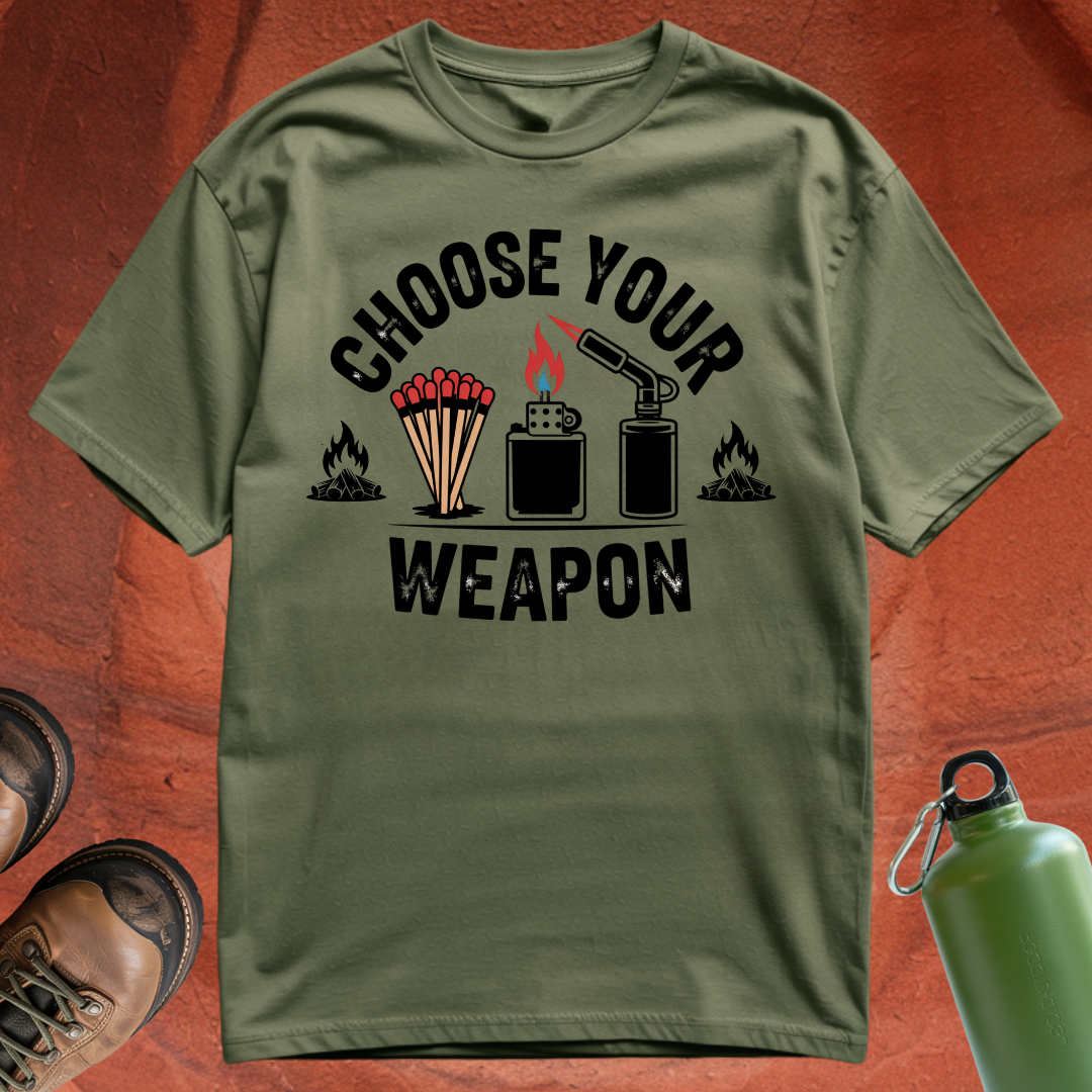 'Choose Your Weapon' - T Shirt