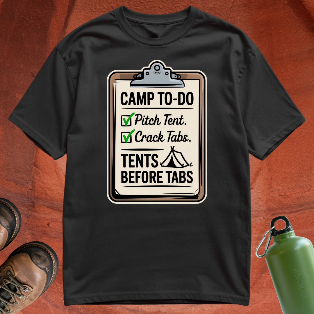 Tents Before Tabs - T Shirt