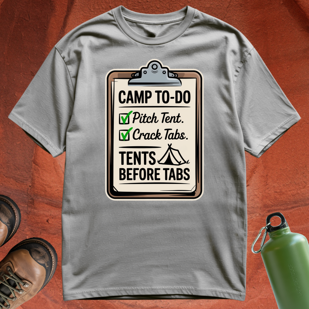 Tents Before Tabs - T Shirt