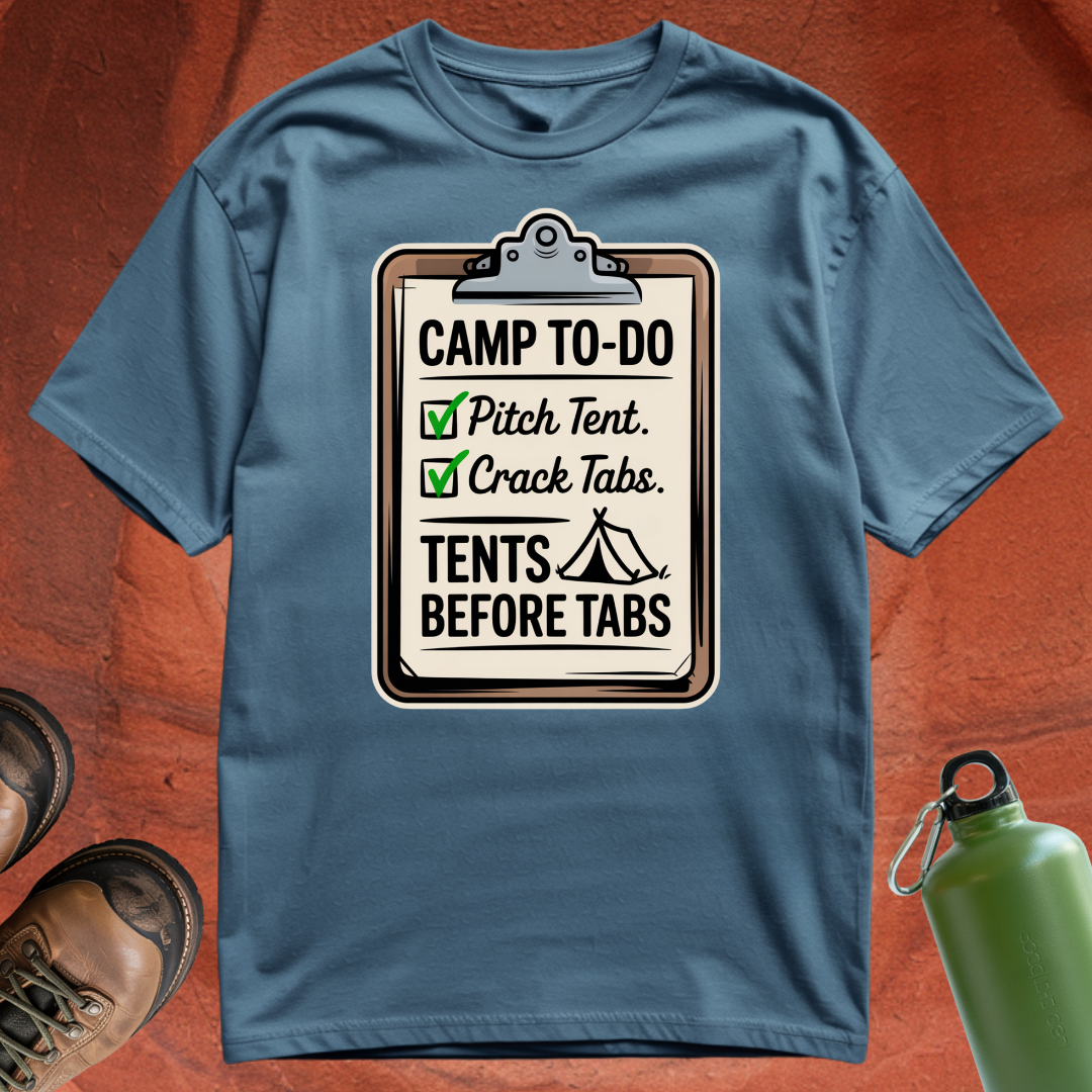 Tents Before Tabs - T Shirt