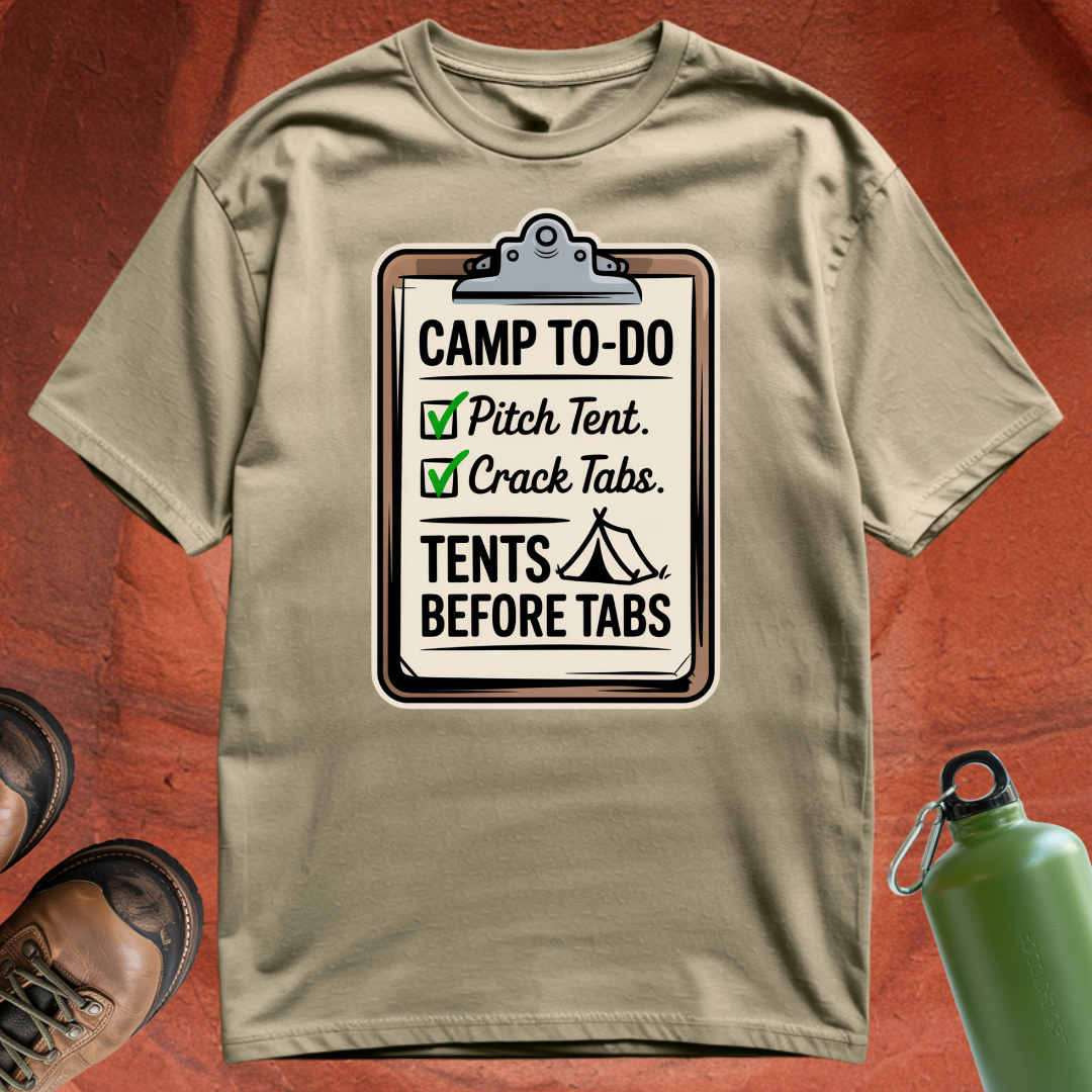 Tents Before Tabs - T Shirt