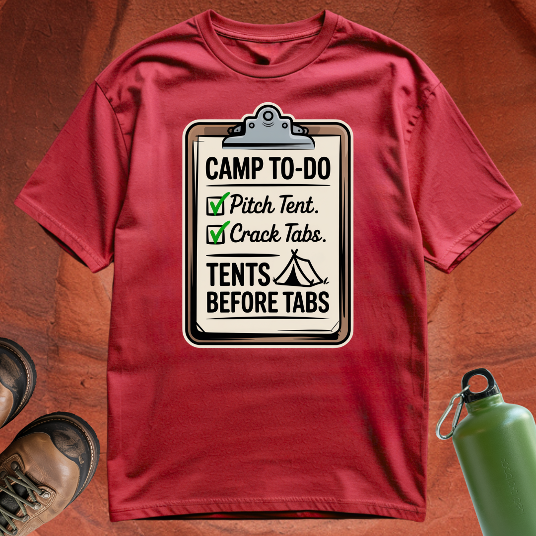 Tents Before Tabs - T Shirt