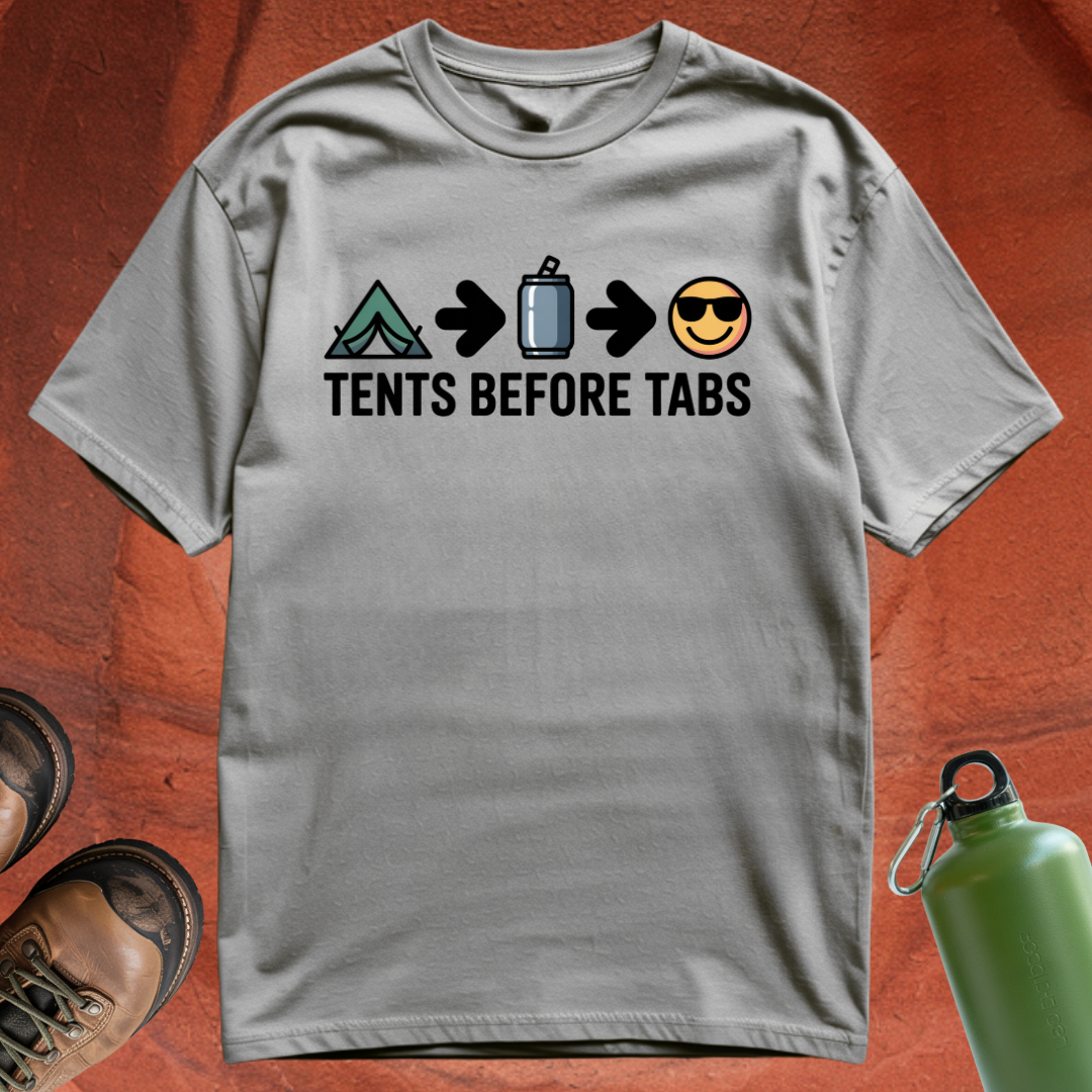 Tents Before Tabs - T Shirt
