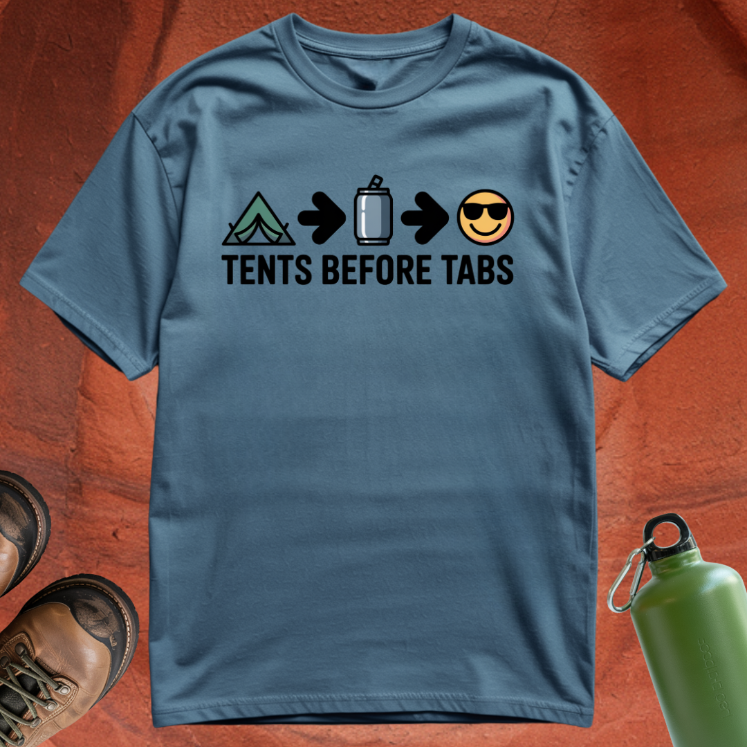 Tents Before Tabs - T Shirt