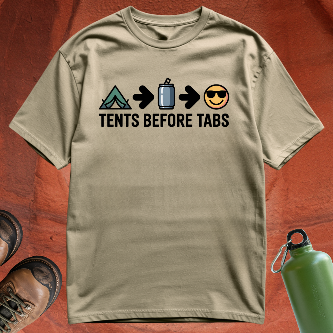 Tents Before Tabs - T Shirt