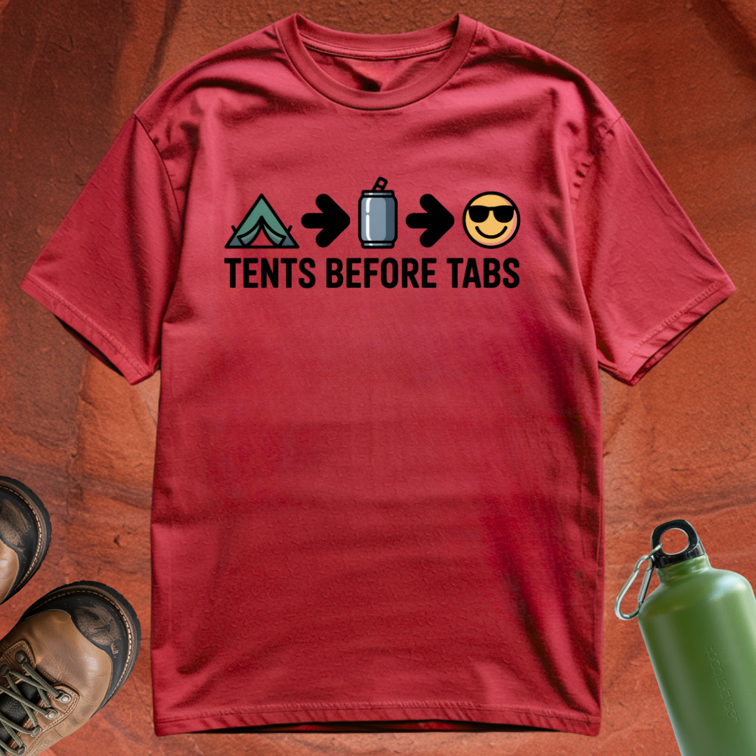 Tents Before Tabs - T Shirt