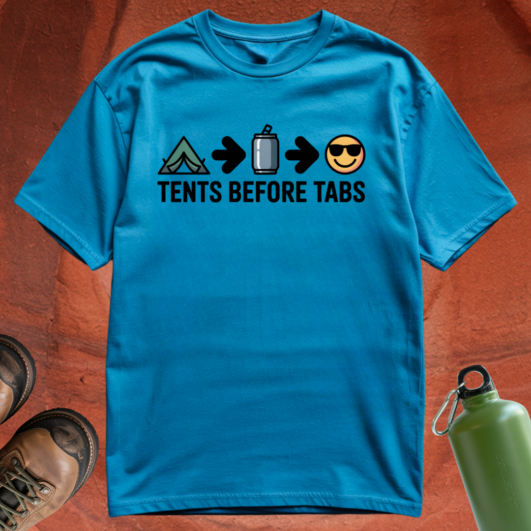 Tents Before Tabs - T Shirt