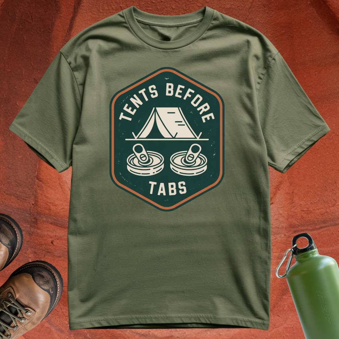 Tents Before Tabs - T Shirt