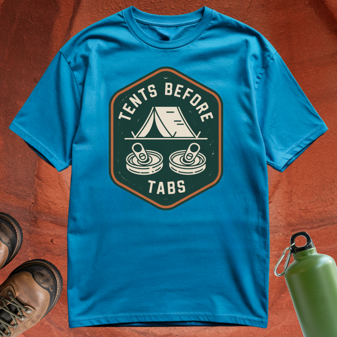Tents Before Tabs - T Shirt