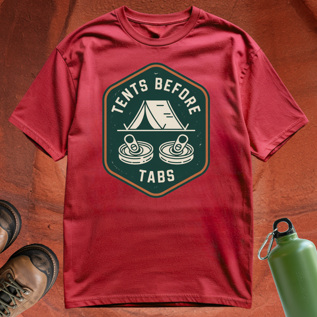 Tents Before Tabs - T Shirt